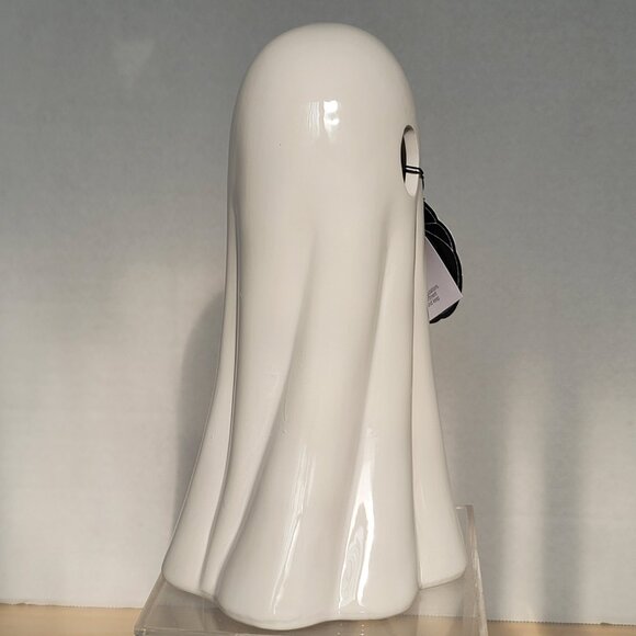 Martha Stewart Halloween Decor LED Lights Up White Ceramic Spooky Ghost 8.75 in - Picture 3 of 15